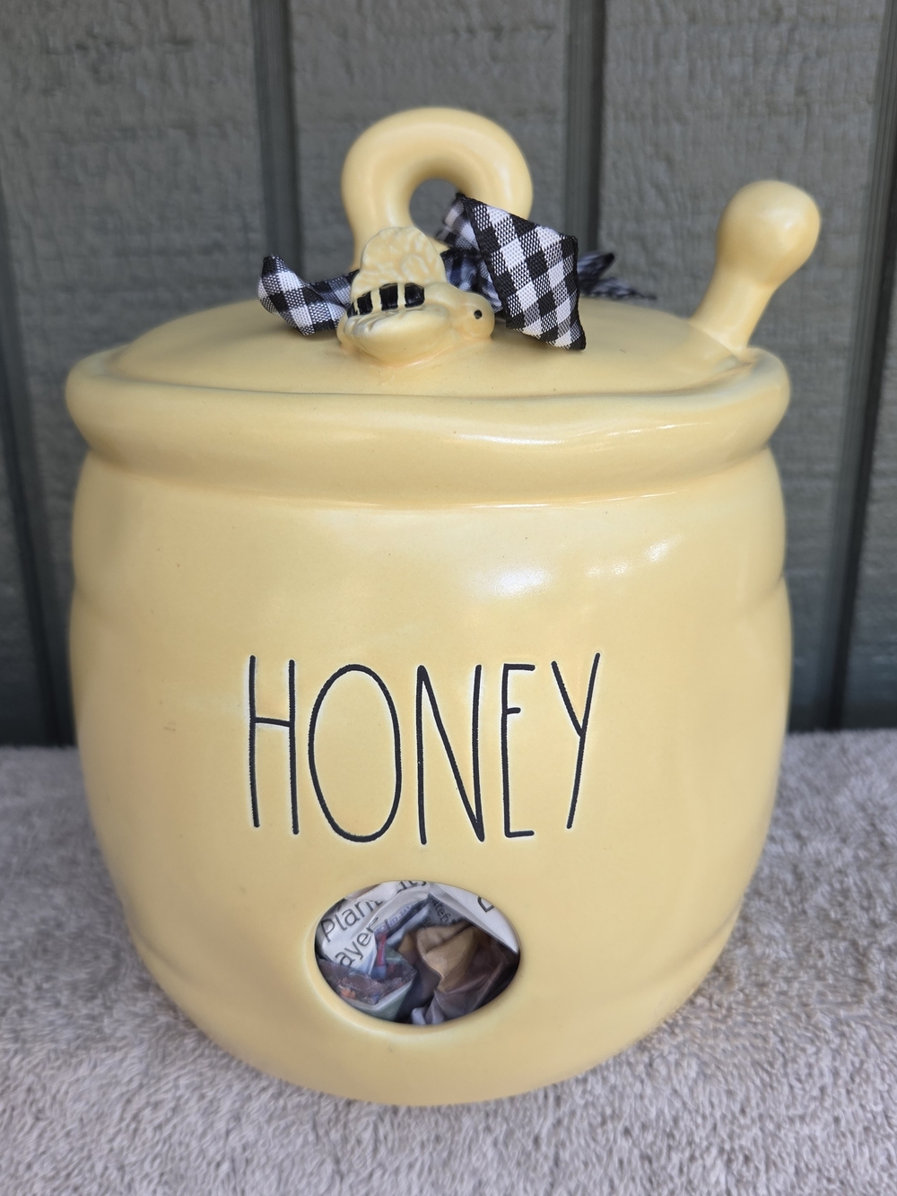 Rae Dunn Yellow Honey JBH with Bee Accent 2021